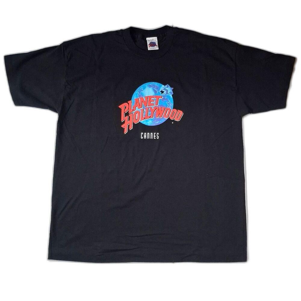 Vintage Planet Hollywood Cannes T Shirt XXLarge 90s Resort Souvenir Streetwear